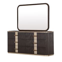 West Kensington Medium Espresso Dresser with Mirror