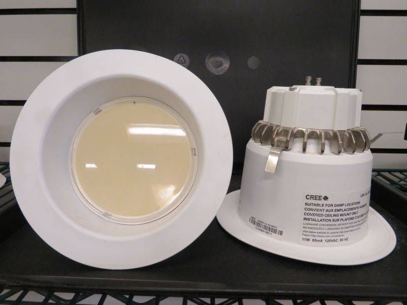 9 Cree Lighting LR6-10L-35K-120V-A-DR LED Downlight Kit, 6" Module Kit for Recessed Lighting, GU24 Base (3500K) - White