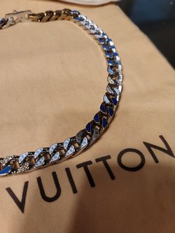 Lv Chain Links Patches Necklace