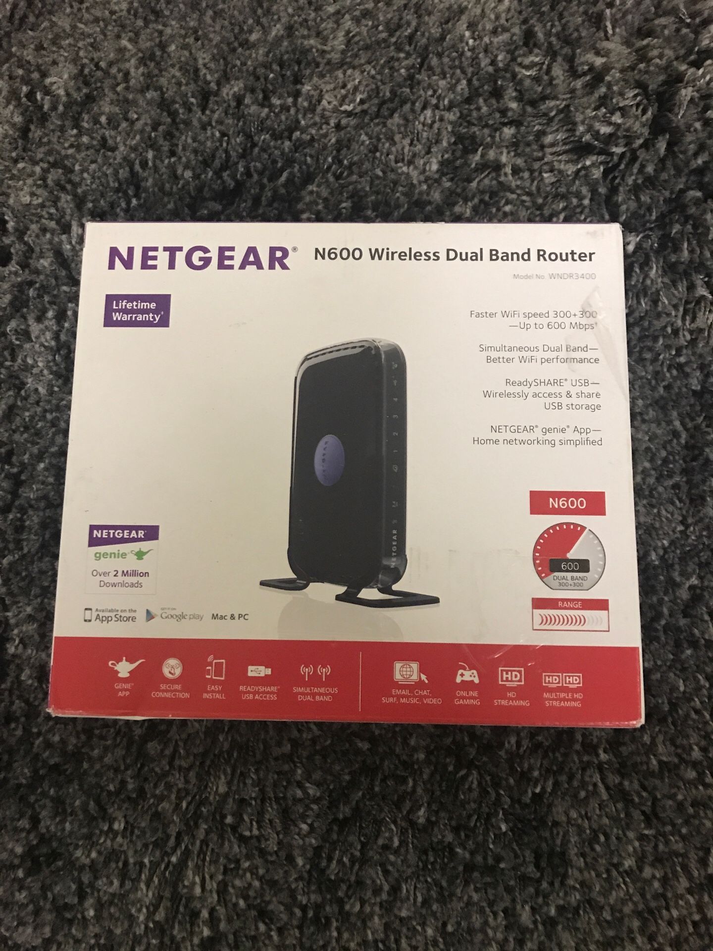 Netgear N600 wireless dual band router