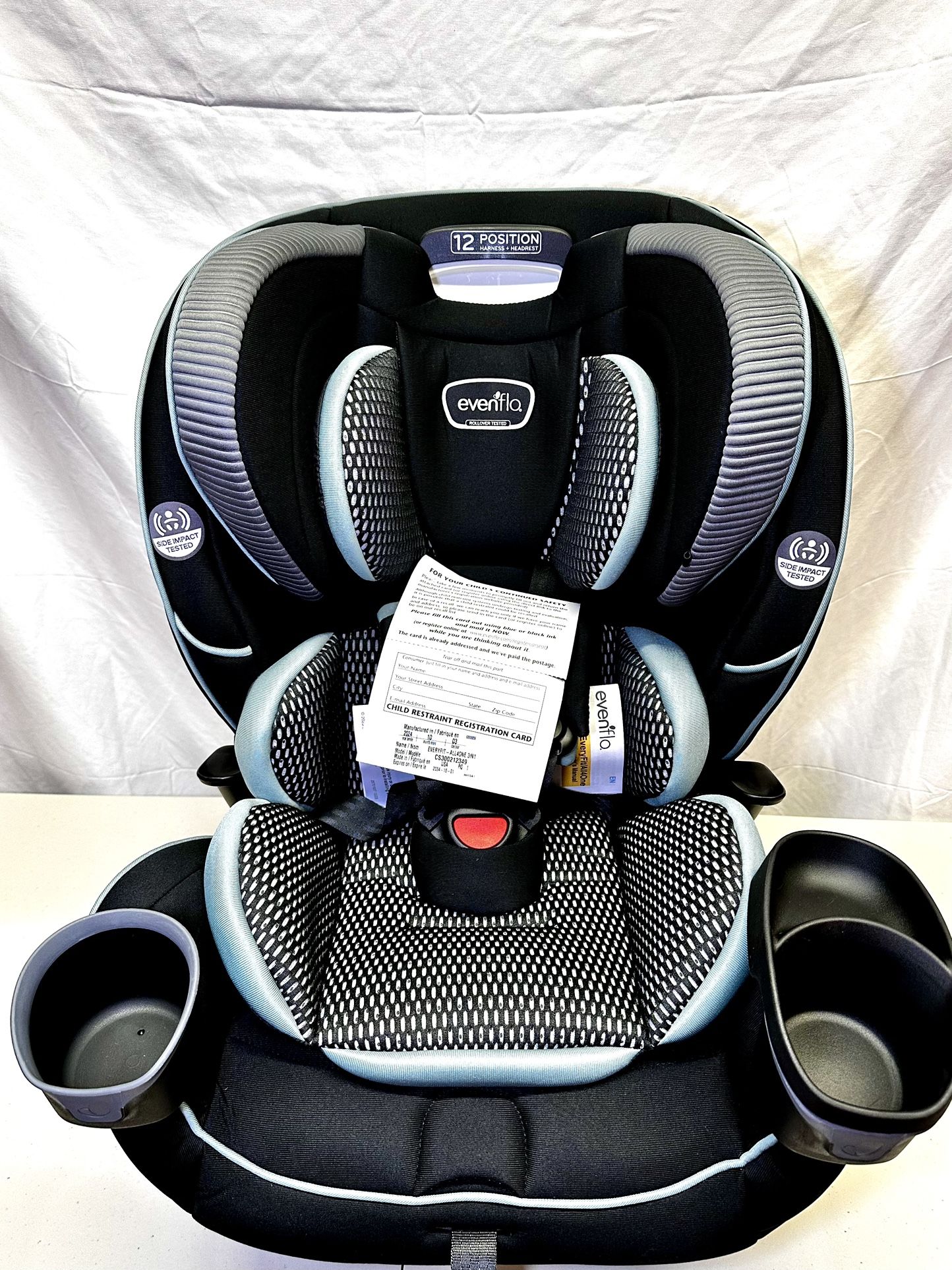 Evenflo EveryFit/All4One 3-in-1 Convertible Car Seat Quick Clean Cover Atlas Green