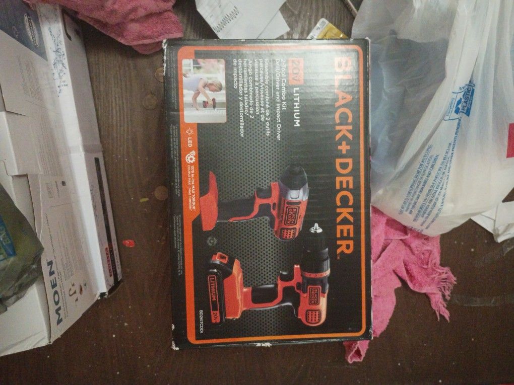 Black And Deckerlithium 2 Tool Combo Kit Drill And Impact Driver