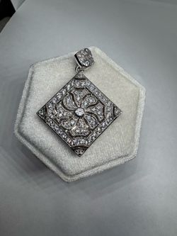 925 Sterling Silver Large Locket Pendant 13g