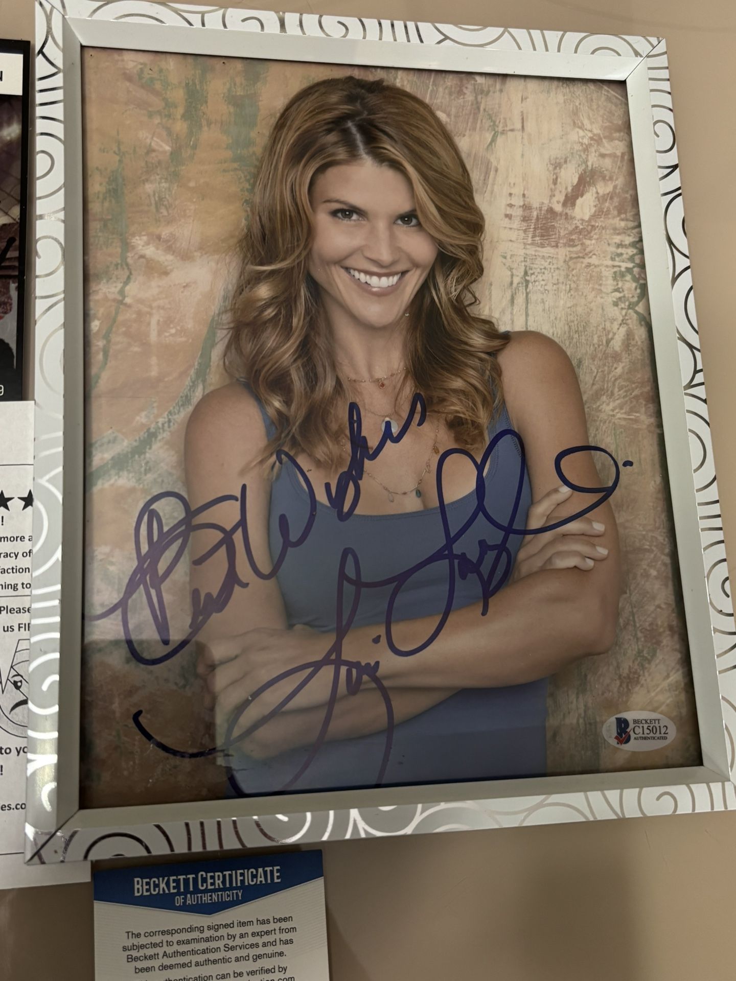 Lori Loughlin Full House Authentic Signed 8X10 Photo Autographed BAS #C15012 With COA