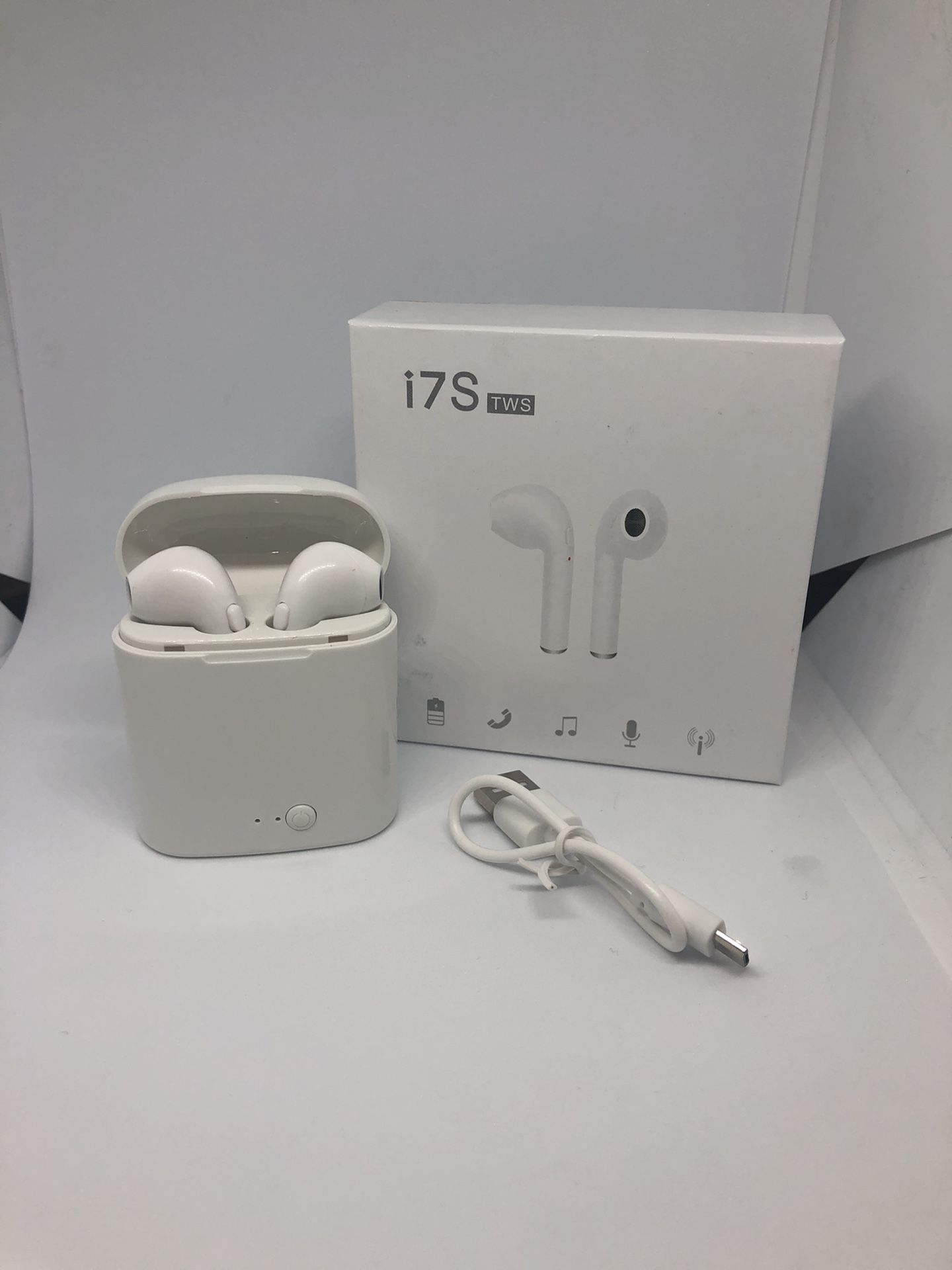 White I7s Tws Bluetooth wireless headphones audifonos