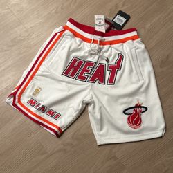 Size Small - Mitchell And Ness Just Don NBA Basketball Miami Heat Jersey Mesh Shorts - Supreme Nike New Era Kith Yeezy Kanye