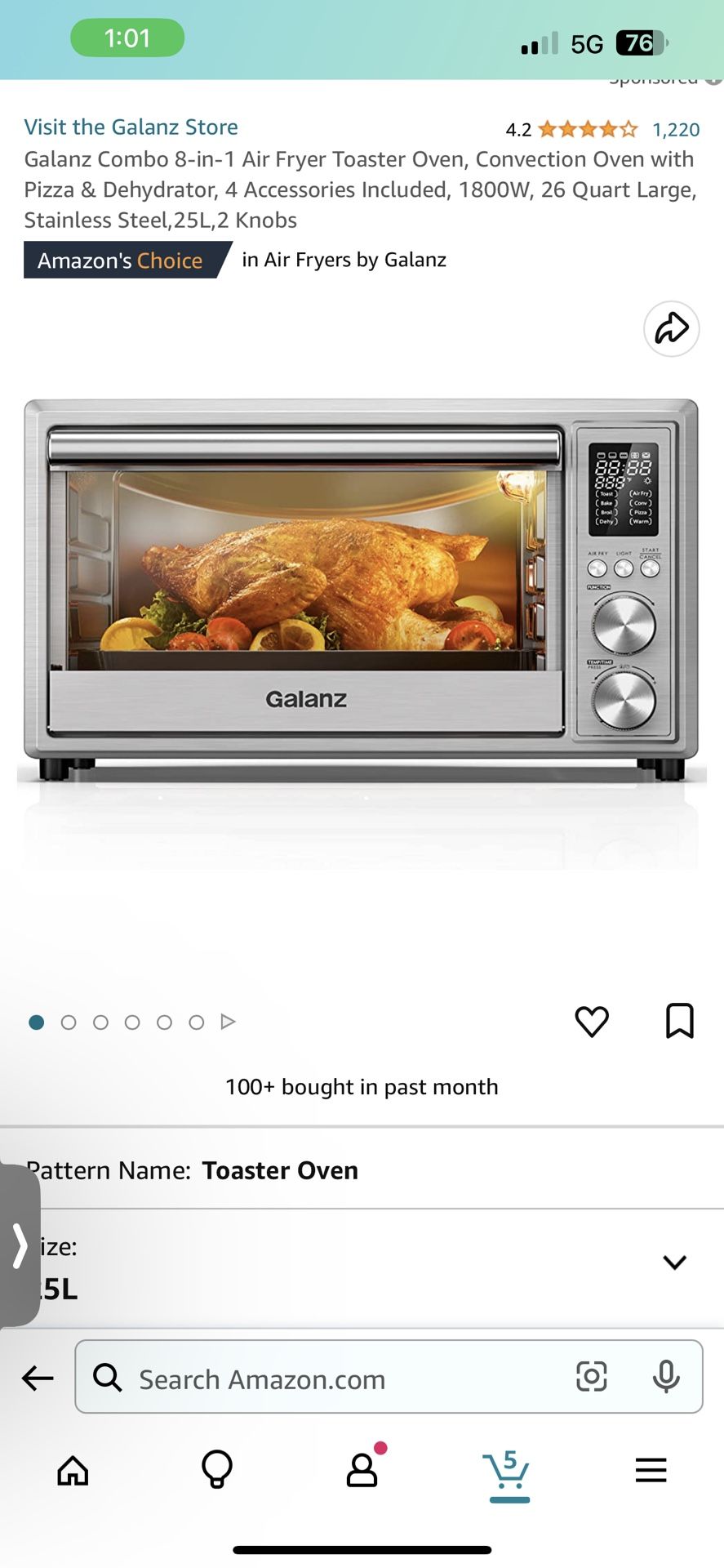 Galanz Digital Air Fryer Toaster Oven Galanz - Yahoo Shopping