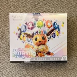 Pokemon Cards TCG Prismatic Evolutions Elite Trainer Box ETB New Sealed