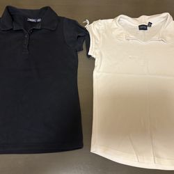2 Blusas Escolares Size L Niñas 