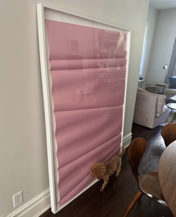 Modern Pink Framed Wall Art 49x71.5 Like New - New York, NY