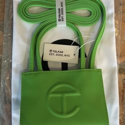 Telfar Small Highlighter Green Shopping Bag