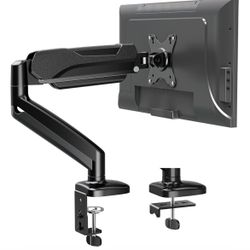 MOUNTUP Single Monitor Desk Mount, Adjustable Gas Spring Monitor Arm Support