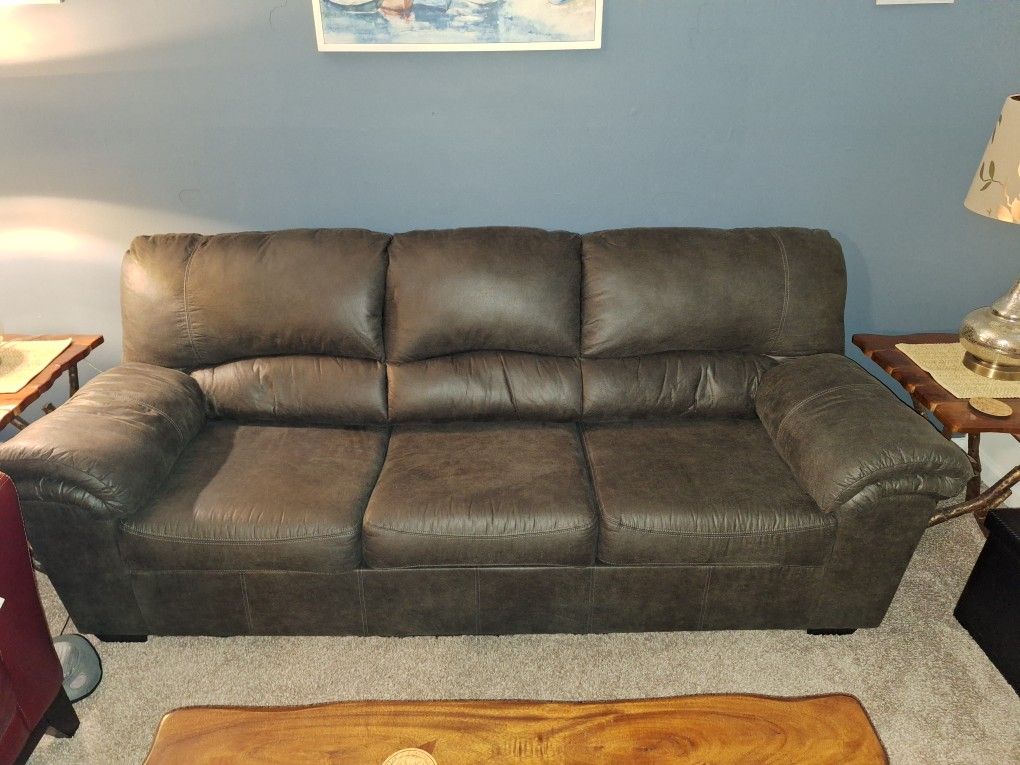 Ashley Faux Leather Sofa
