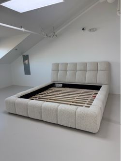 ✨ Channel Tufted Platform Bed • Only $50 Down w/ Financing