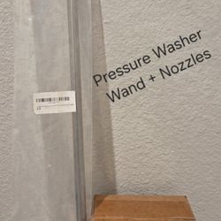 NEW 4Pc Pressure Washer Nozzle Tip Kit - Includes 0° 25° 40° Soap Nozzles + Pressure Washer Curved Wand - Auto Detailing Supplies - Info Below