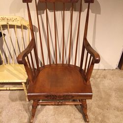 Adult rocking chair wood wooden