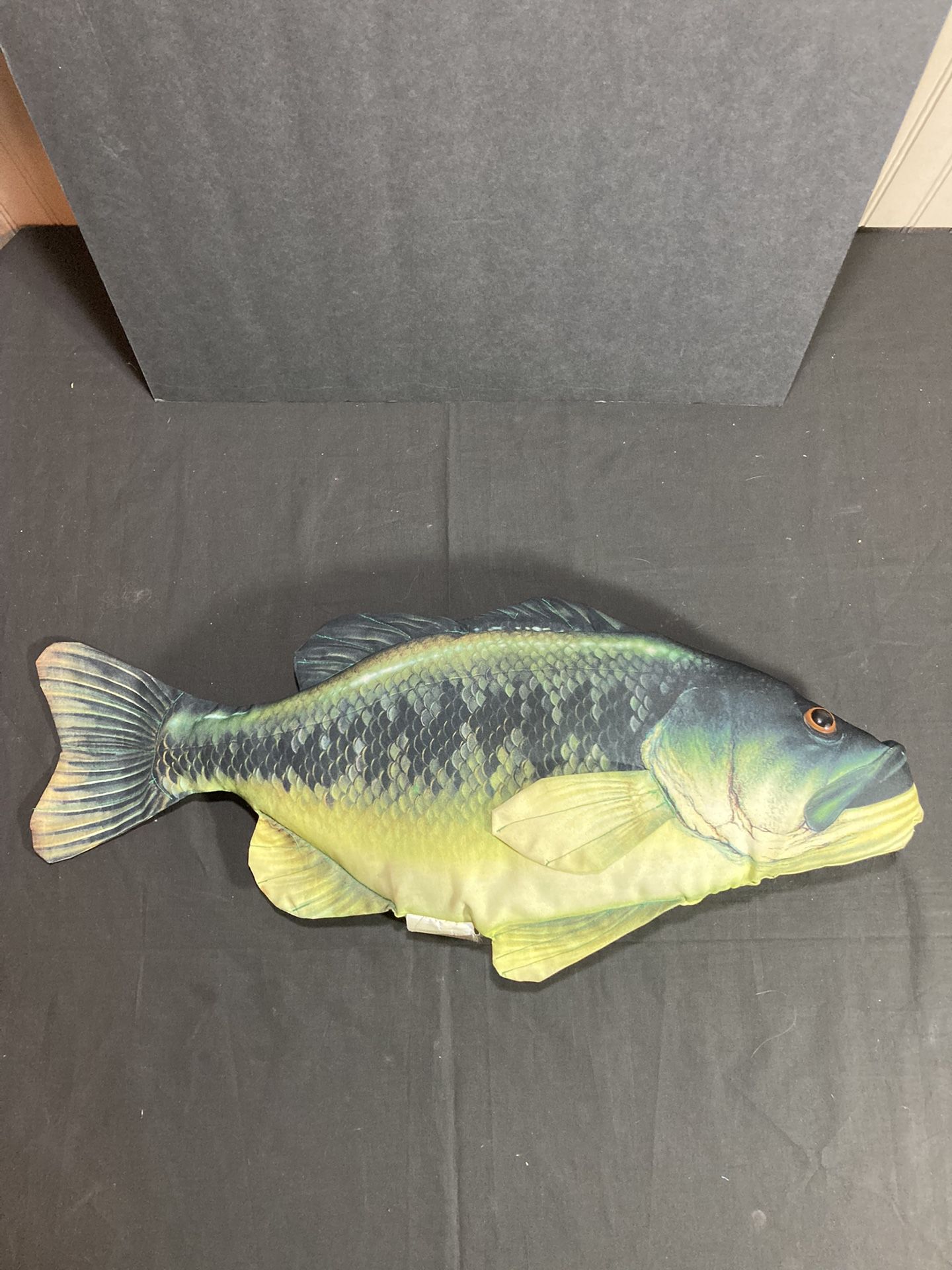 Largemouth, Bass, Plush Pillow