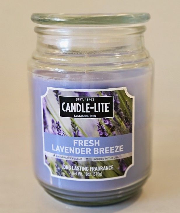 18 oz Candle-lite Fresh Lavender Breeze Jar Candle