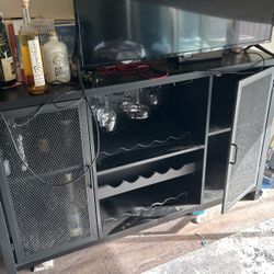 Holds Wine Bottles, Glasses, And Up To 36 Bottles Of Wine. 