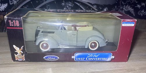 1937 Ford, convertible, diecast, metal deluxe,