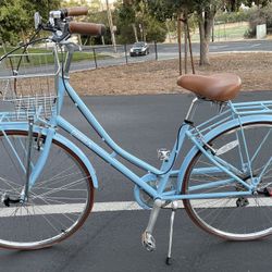 8-speed Biria Sky Blue Bike