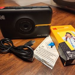 Kodak Zink Camera, USB Cable, 55 Sheets Of Photo Paper