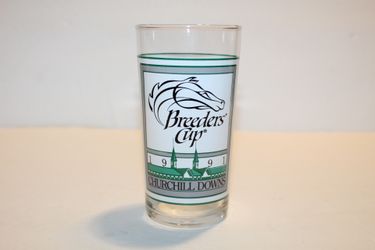 Vintage 1991 Breeders Cup Glass