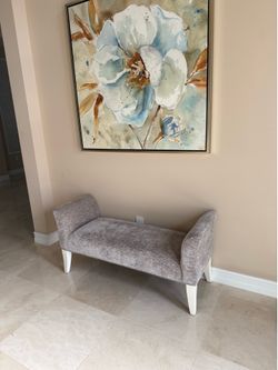 Bench and artwork