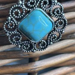 Square Turquoise earrings