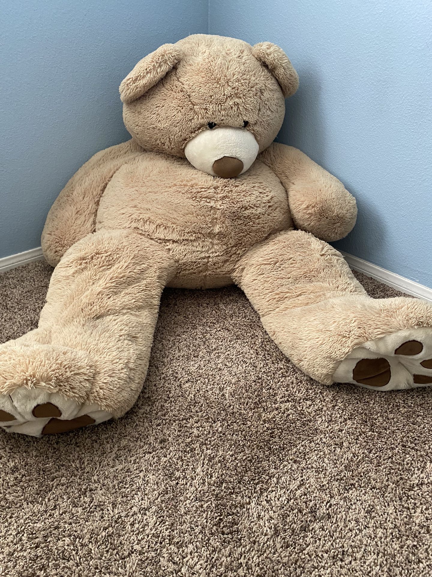 Giant Plush Light Brown Teddy Bear 