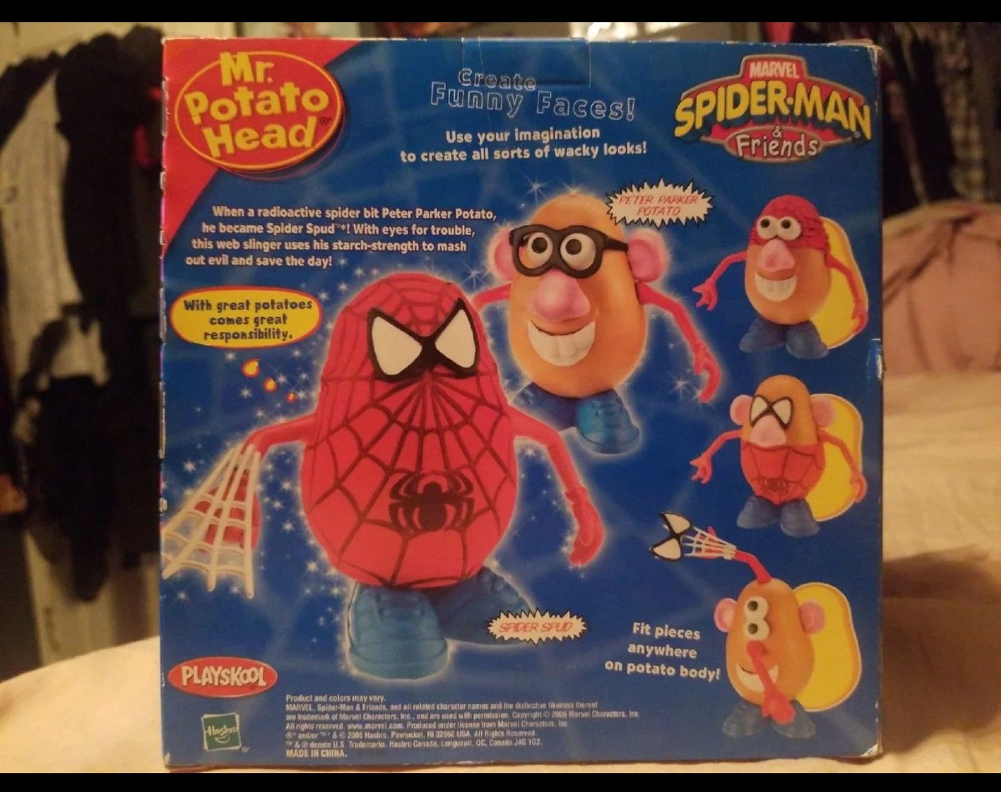 Hasbro Mr. Potato Head Spider-Man & Friends - Spider Spud, Giocattolo 2 In 1 Con Parti Scambiabili, Dai 2 Anni