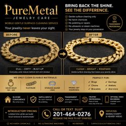 At your home, jewelry cleaning service