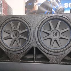 Brand New Kicker 12" Subwoofers In anew Ported Box