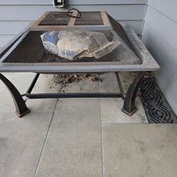 Outdoor Fire Pit with Spark Screen + Charcoal – $25 🔥