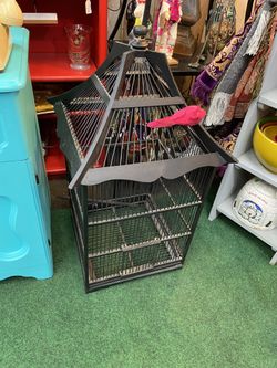 Wood Decorative Birdcage 