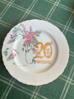 20th Anniversary Decorative Porcelain Plate