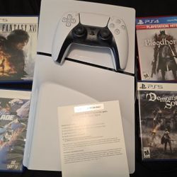 Complete PS5 Slim & 5 Games
