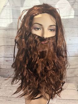 Men’s Wizard Wig & Beard Set