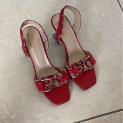 Vintage Dior Heels Red 