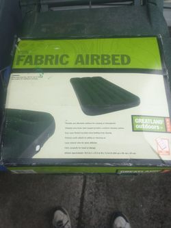 Twin fabric air bed