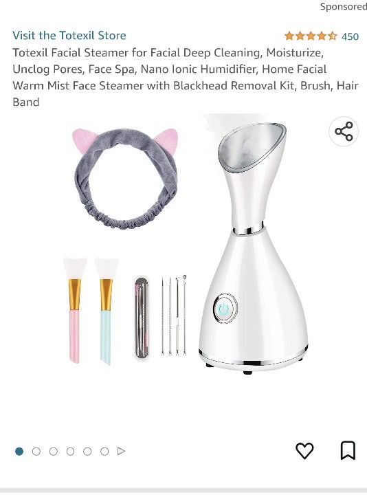 Nano Ionic Facial Steamer Kit - New