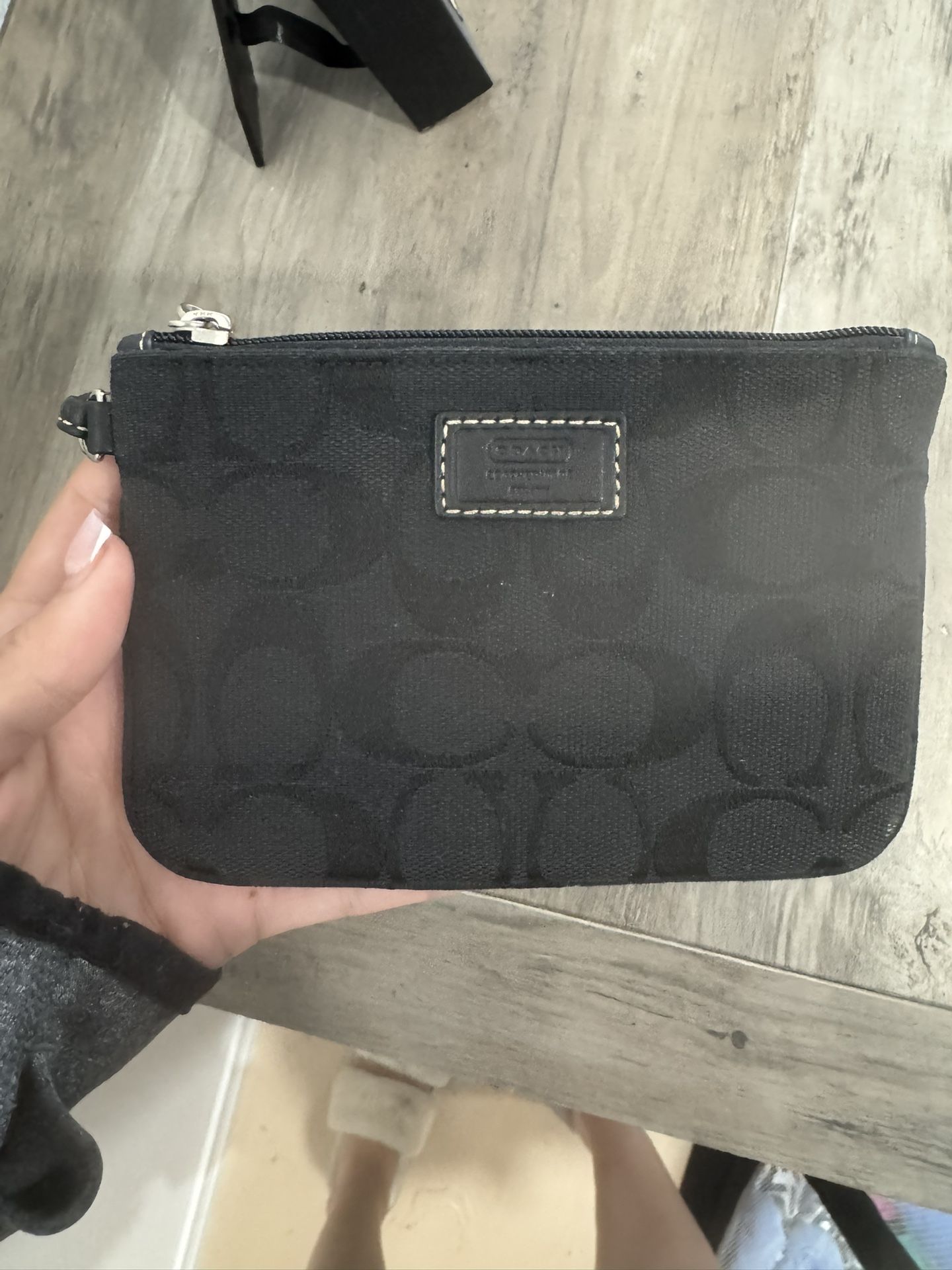 Vintage Black COACH wristlet
