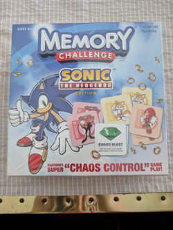 Sonic Memory Challenge Board Game *Unopened*