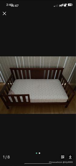 Toddler Bed With Comfortable Mattress $180