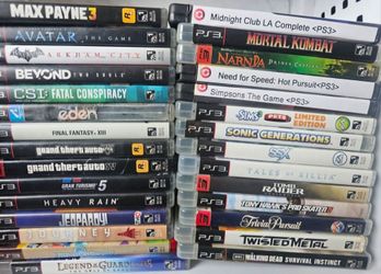 PS3 Game Collection - 29 Total Including Simpsons And Avatar