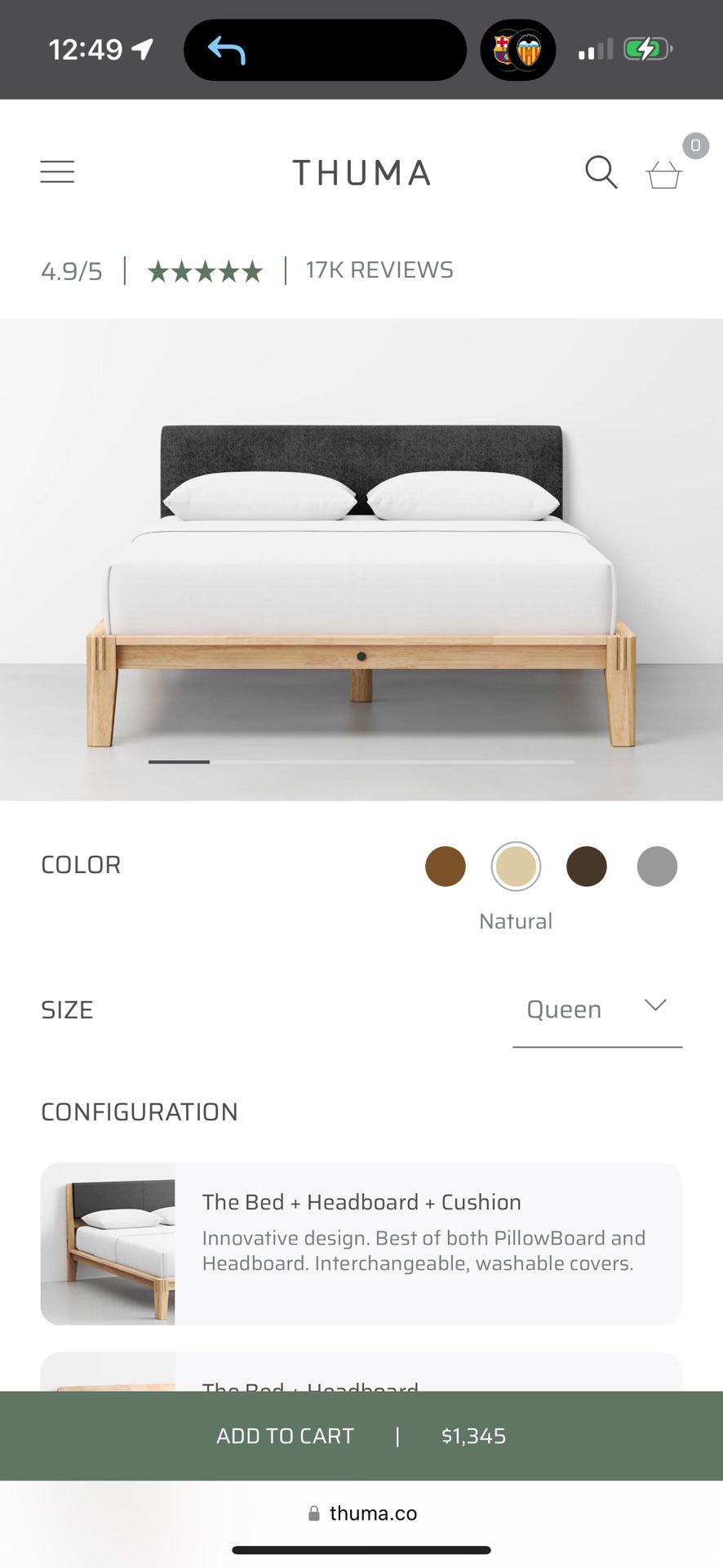 Thuma Bed Frame ( Queen ) 