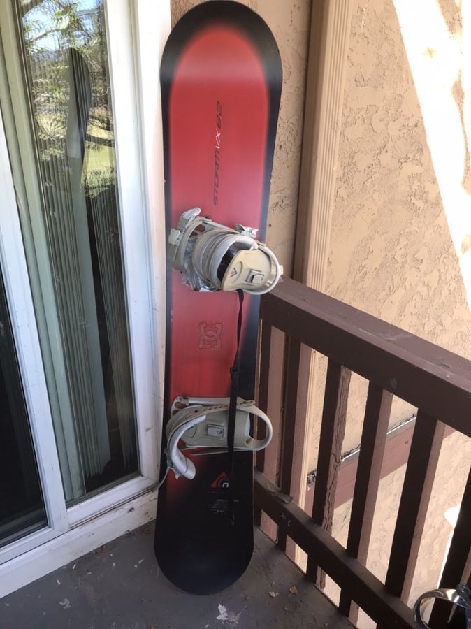 Nitro storm VX 62 snowboard with K2 V8 bindings