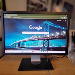 Dell UltraSharp U2410F 24-inch Widescreen LCD Monitor 1920x1200  HDMI | VGA | DVI | DP | Nothing wrong.  All cords are included.