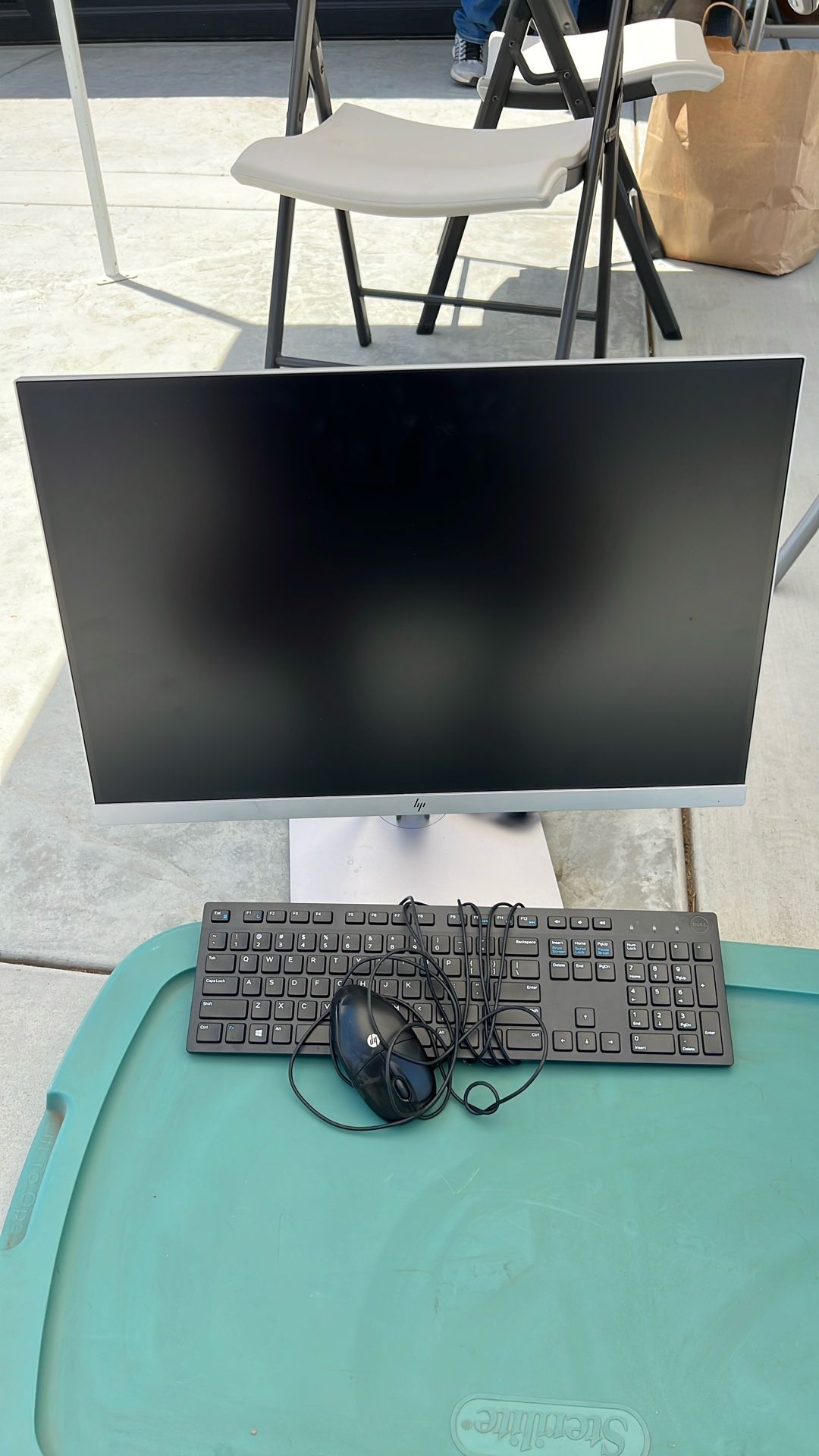 HP Monitor And Keyboard + Mouse