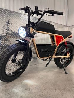 New! Retro Style Powerful 1500 Watt, Electric Bike, 35-39 mph Fast, Sand Or Black Frame, Free Delivery + Free Lock! 🔐